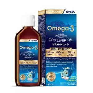 Nutraxin Omega3 Balık Yağı 150 Ml Tutti Frutti