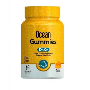 Ocean Gummies D3K2 Çiğnenebilir Takviye 60 Adet