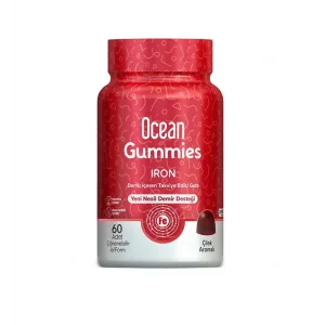 Ocean Gummies Iron Demir İçeren Takviye Edici Gıda 60 Adet Çİğnenebilir Jel Form