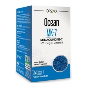Ocean Menaquinone-7 Vitamin K2 100 ug 30 Kapsül