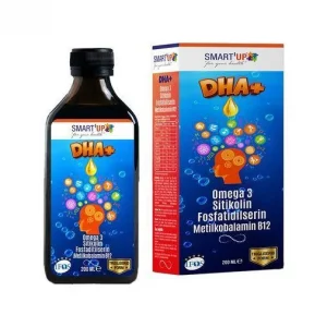 Smart Up DHA Sitikolin Omega-3 Fosfatidilserin 200 ml Şurup Balik Yagi