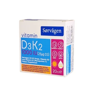 Sorvagen D3K2 Damla 1000 IU 20 ml