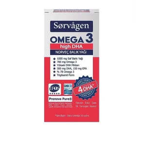 Sorvagen Omega 3 High DHA Norveç Balık Yağı 50 Kapsül