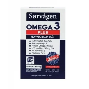 Sorvagen Omega 3 Plus 60 Kapsül Balık Yağı