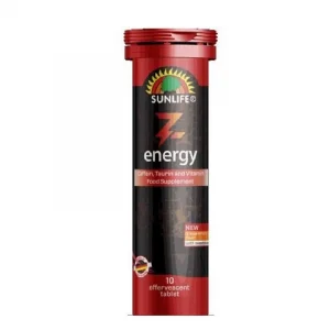 Sunlife Z-Energy Caffein Taurin Vitamin 10 Efervesan Tablet