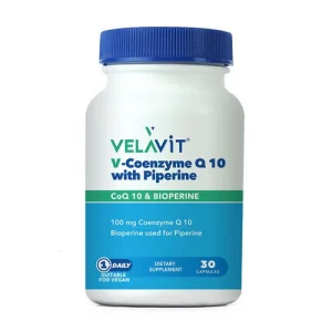 Velavit Coenzym Q10 with Piperine 30 Kapsül
