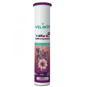 Velavit V-Effer D3 with L-Cysteine 20 Efervesan Tablet