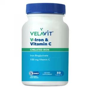 Velavit V-Iron & Vitamin C 30 Tablet