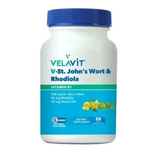Velavit V-St. Johns Worth Rhodiola 30 Kapsül