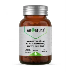Venatura Magnezyum Sitrat ve P5P Vitamin B6 60 Tablet