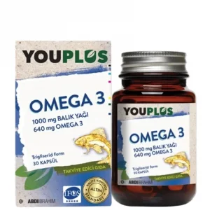 YouPlus Omega-3 30 Kapsül Balık Yağı