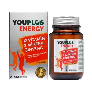 Youplus Energy 12 Vitamin Ve 8 Mineral Kompleksi 30 Tablet