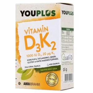 Youplus Vitamin D3 K2 1000 IU, 20 ml Oral Damla