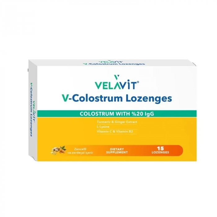 Velavit V- Colostrum Lozenges 15 Pastil - Doğal Destek Pastili