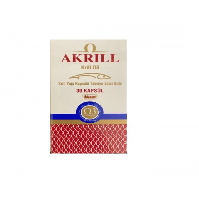 Akrill Krill Oil 30 Kapsül - Omega 3 Balık Yağı Destek Supplementi