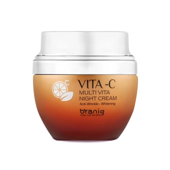 BRANIG Saf Vitamin Aydınlatıcı Etkili ve Leke Karşıtı Vita-c Multi Vita Yoğun Night Kore Cilt Bakım Kremi