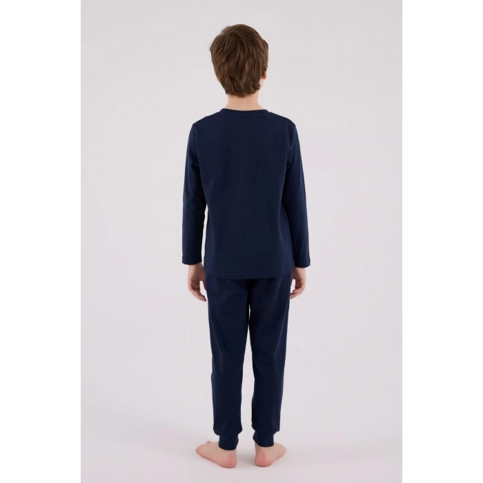 U.s. Polo Assn Uzun Kol Pijama Takım Us2220-4 Lacivert