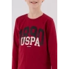 U.s. Polo Assn Uzun Kol Pijama Takım Us2203-4 Bordo