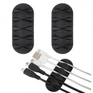 Kablo Tutucu 5 Kanallı 3lü Siyah