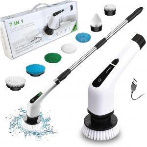 Yeni Nesil 7 Temizleme Başlıklı Dijital - Banyo-mutfak-araç Temizlik Fırçası Seti