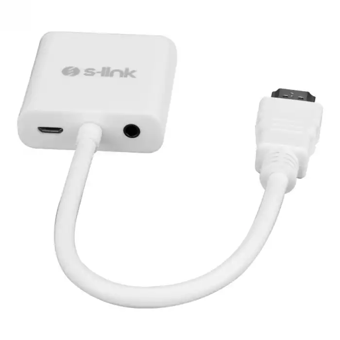 S-LINK SL-HVS13 HDMI to VGA + Audio Micro Usb Çevirici
