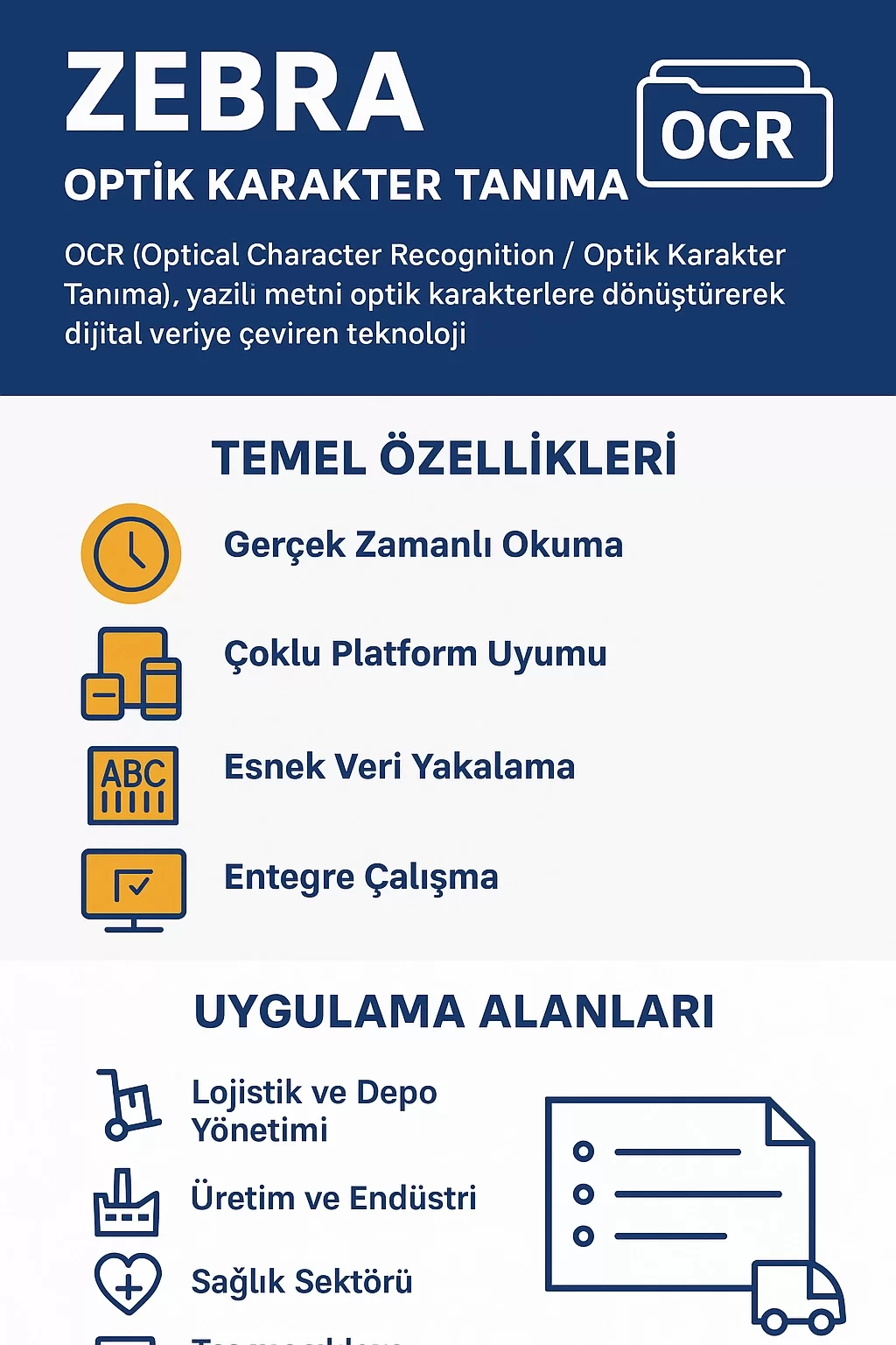 Zebra OCR Teknolojisi: Depolarda, Saha Operasyonlarında ve Endüstride Yeni Dönem