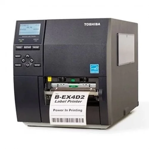 TOSHiBA B-EX4T2 Termal Transfer, 203 Dpi USB Ethernet, Endüstriyel Barkod Etiket Rulo Yazıcı