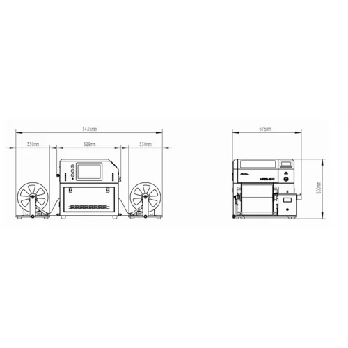 Motiva Rulodan Ruloya 330mm Etiket Kesme Sonlandırma Kesici (Etiket, Synthetics BOPP, Vinyl, PET, Glossy, Matt)