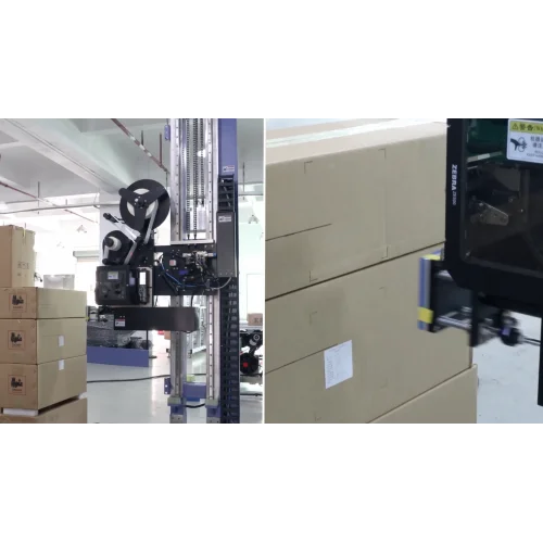 Motiva Termal Transfer Asansörlü Otomatik Yüksekliğe Göre 4 113mm Etiket Yaz Yapıştır ( Print & Apply ) Yazıcı ile Beraber Tam Set