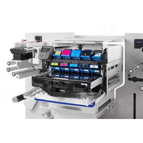 Oki ES9542R 5 Renkli CMYKW 330mm Rulodan Ruloya Etiket ve Karton Yazıcı