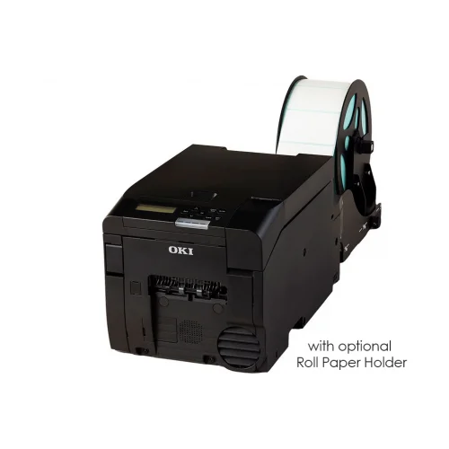 Oki Pro330s Renkli LED CMY Kuru Toner 86mm Bileklik Bilet Etiket Rulo Yazıcı