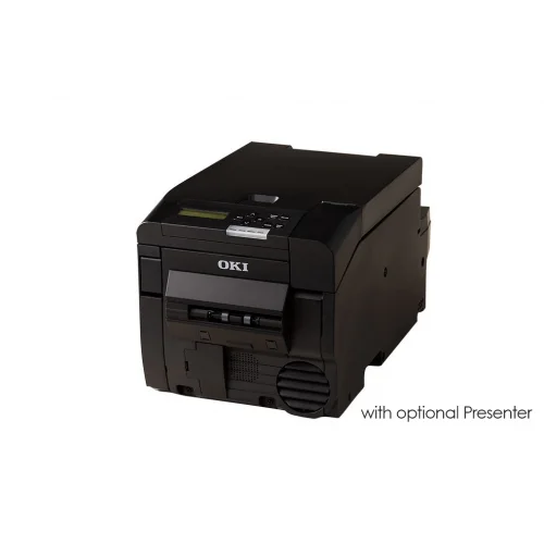 Oki Pro330s Renkli LED CMY Kuru Toner 86mm Bileklik Bilet Etiket Rulo Yazıcı