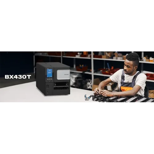 TOSHiBA BX430T Flat Termal Transfer, 600 Dpi USB Ethernet, Premium Endüstriyel Barkod Etiket Yazıcı