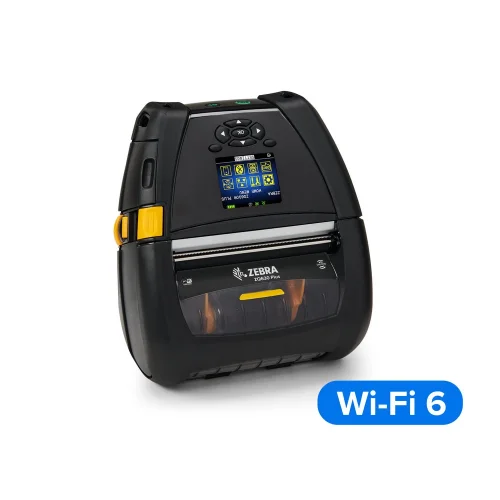 ZEBRA 4 DT Printer ZQ630 Plus ZQ63-RUXAE14-00 RFID Wi-Fi 6 Dual Radio (802.11AX / BT5.x) Maksimum Verimlilik İçin Birinci Sınıf Mobil Etiket Ve Fiş Yazıcı