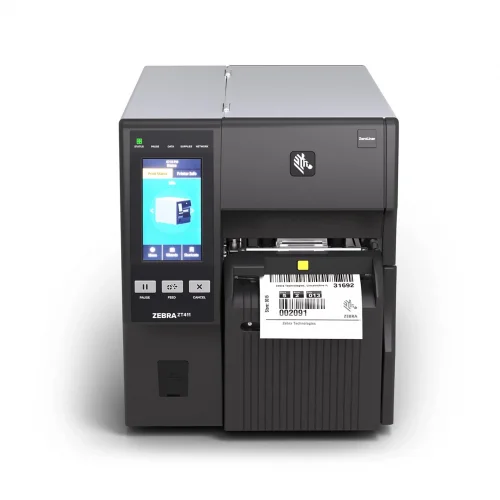 ZEBRA Direkt Termal Taşıyıcısız Kaplamasız Linerless Barkod Etiket Yazıcı ZT411 - 24 dot/mm (600 Dpi ) Serial, USB, Ethernet, Bluetooth 4.1/MFi, USB Host, Linerless Cutter, EZPL Model No: ZT41146-D9E0000Z