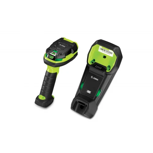ZEBRA DS3678-ER3U4212SVW Model Ultra Dayanıklı Yeşil Vibrasyonlu Kablosuz Barkod Okuyucu Standard Cradle USB