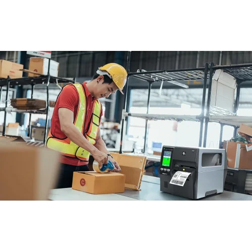 ZEBRA Termal Transfer Barkod Etiket Yazıcı ZT411 - 12 dot/mm (300 Dpi ) UHF Metal Üzeri Kalın RFID Etiketleme, on-metal RFID (Kalın Etiketleme İçin) Model No: ZT41143-T5E00C0Z