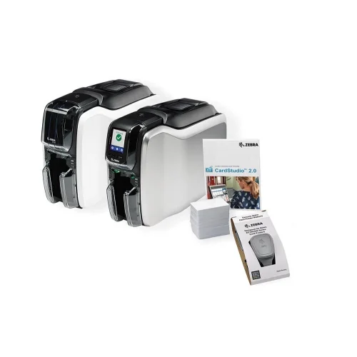 ZEBRA ZC300 PVC Kimlik Kart Yazıcı, ZC31-000CQ00EM00 Yazıcı ZC300, Tek Taraflı, USB ve Ethernet, Windows Sürücüsü, CardStudio 2.0 (Standart) uygulaması, 200 PVC kart, YMCKO şerit (200 görüntü)