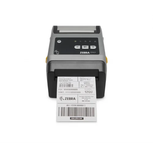 ZEBRA ZD621 Direkt Termal Barkod Etiket Yazıcı 203 Dpi, USB, USB Host, Ethernet, Seri, BTLE5, Kesici, Model No: ZD6A042-D2EF00EZ