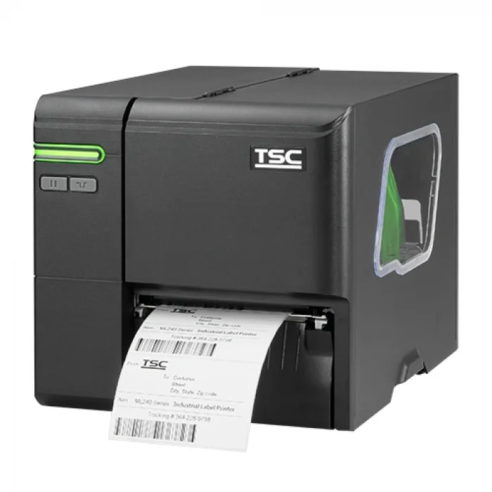 TSC ML240P Termal Transfer, 203 Dpi USB Ethernet Endüstriyel Barkod Etiket Rulo Yazıcı