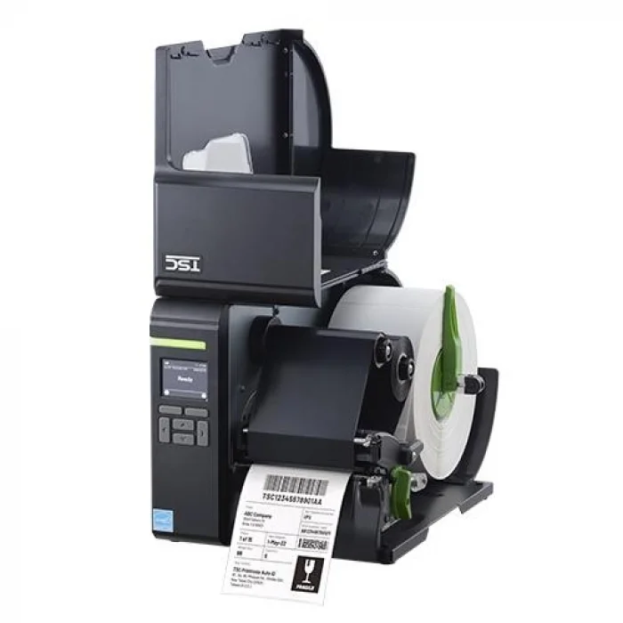 TSC ML240P Termal Transfer, 203 Dpi USB Ethernet Endüstriyel Barkod Etiket Rulo Yazıcı