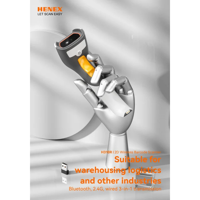 HENEX H310R 2D Kablosuz Bluetooth Barkod Okuyucu