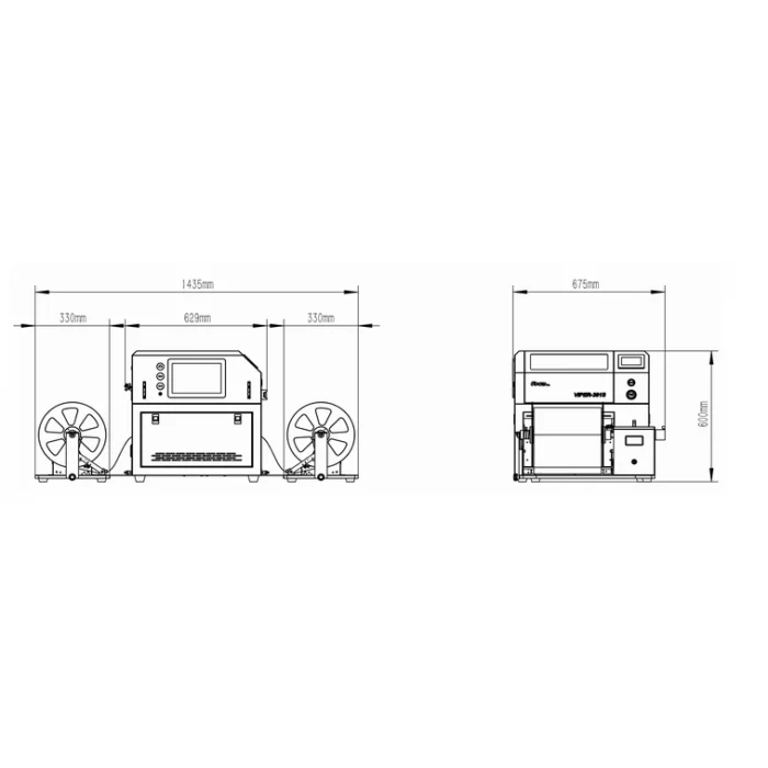 Motiva CMYK Rulodan Ruloya 330mm İnk Jet Baskı Yazıcı (Etiket, Synthetics BOPP, Vinyl, PET, Glossy, Matt)