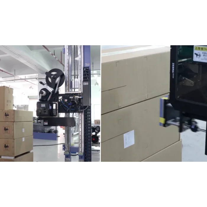 Motiva Termal Transfer Asansörlü Otomatik Yüksekliğe Göre 6 165mm Etiket Yaz Yapıştır ( Print & Apply ) Yazıcı ile Beraber Tam Set