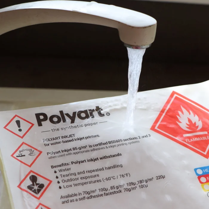 Motiva Yem Etiketi HDPE Rulo Beyaz / Mavi / Sarı / Kırmızı 150 mikron 200mt