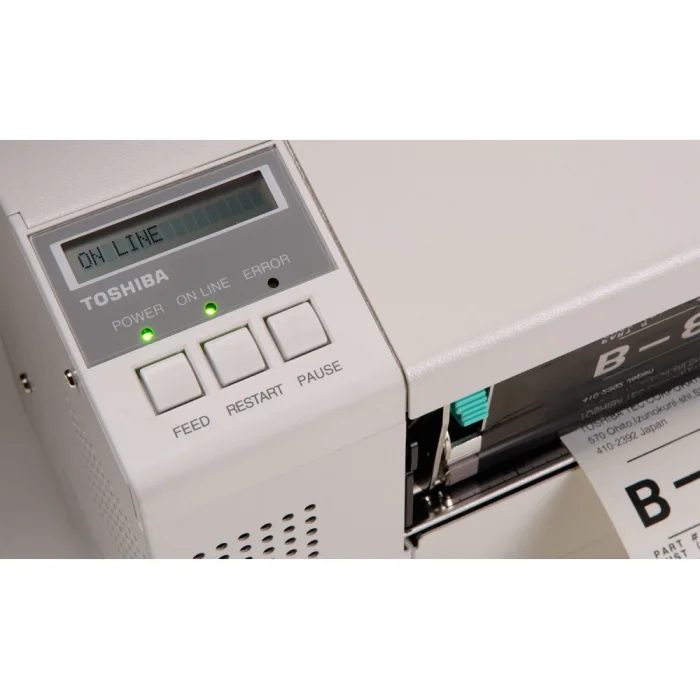TOSHiBA B-852 Termal Transfer, 300 Dpi USB Ethernet, Endüstriyel Barkod Etiket Rulo Yazıcı