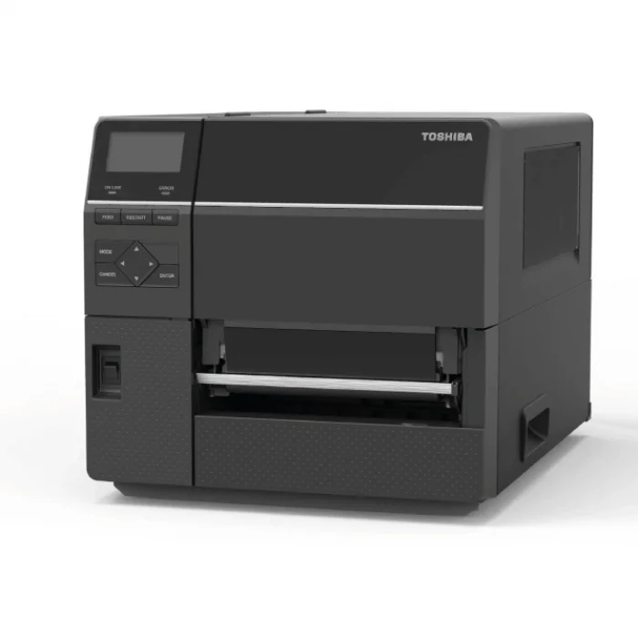 TOSHiBA B-EX6T1 Termal Transfer, 203 Dpi USB Ethernet, Endüstriyel Barkod Etiket Rulo Yazıcı