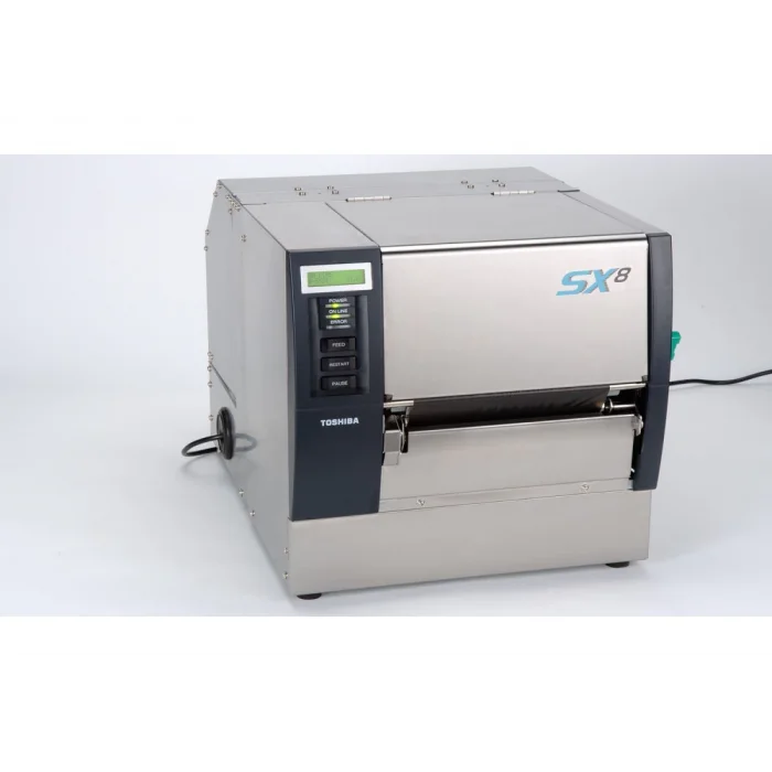 TOSHiBA B-SX8T Termal Transfer, 305 Dpi USB Ethernet, Endüstriyel Barkod Etiket Rulo Yazıcı