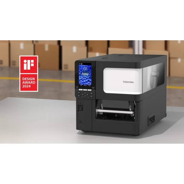 TOSHiBA BX410T Flat Termal Transfer, 203 Dpi USB Ethernet, Premium Endüstriyel Barkod Etiket Yazıcı