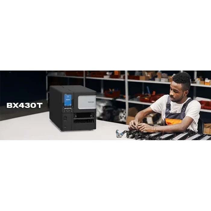 TOSHiBA BX430T Flat Termal Transfer, 600 Dpi USB Ethernet, Premium Endüstriyel Barkod Etiket Yazıcı